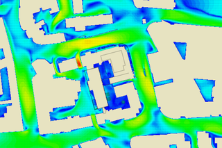 Velocity Ratio Results for 240 Degrees Approaching Winds