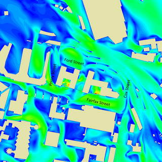 Velocity Ratio Results for 180 Degrees Approaching Winds