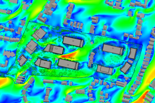 Velocity Ratio Results for 330 Degrees Approaching Winds