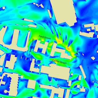 Velocity Ratio Results for 60 Degrees Approaching Winds